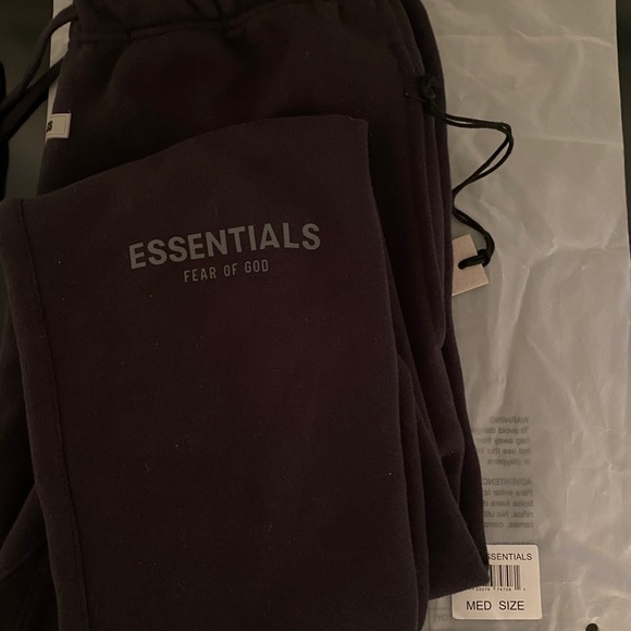 Fear of God Pants - SOLD: FOG Essentials Black Sweats